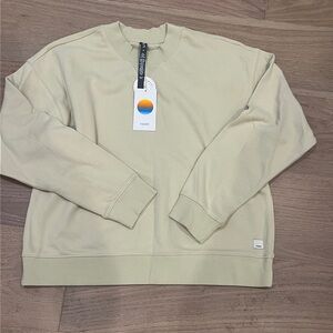 Women’s size small Vuori Sedona crew sweatshirt in seed color